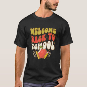 Camiseta Vibrações de Professor Groovy Retro Elementar Bem-