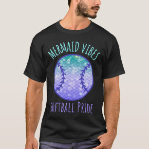Camiseta Vibrações de Sereia Garota Softll Cauda de Peixe E