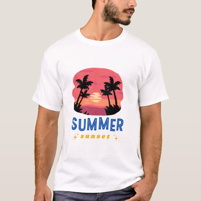 Camiseta Vibrações de Sol de Verão (Frente)