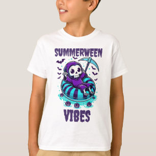 Camiseta Vibrações de Summerween – Ceifador Relaxado