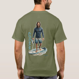 Camiseta Vibrações de Surfista WWJD, Jesus Diário, Salvador