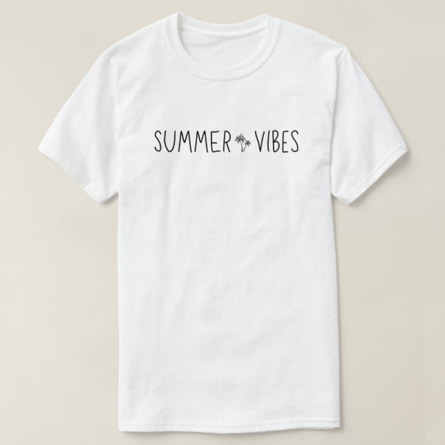 Camiseta Vibrações de Verão (Frente do Design)