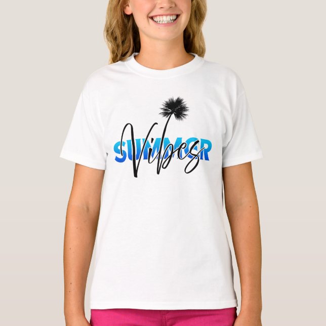 Camiseta vibrações de verão (Frente)
