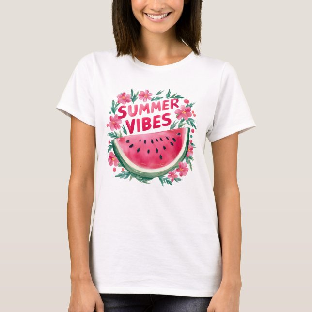 Camiseta Vibrações de Verão (Frente)