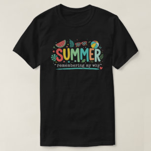 Camiseta Vibrações de Verão Design "Relembrando Meu Porquê"