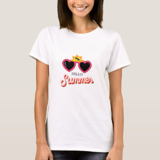 Camiseta Vibrações de Verão – Dias Ensolarados na Praia e D