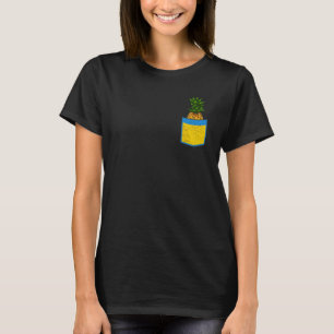 Camiseta Vibrações de Verão Fruta Tropical Exótica Pocket