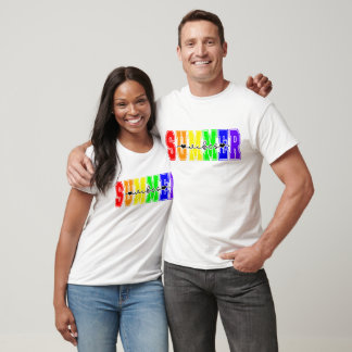 Camiseta Vibrações de Verão LGBTQ | Orgulho Arco-Íris