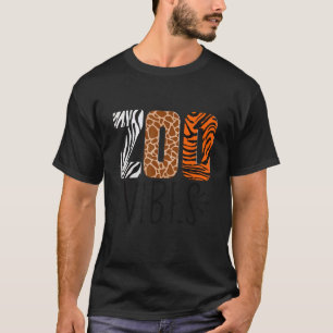 Camiseta Vibrações de Zoológico Estampa de Leopardo Safari 