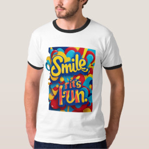 Camiseta "Vibrações Divertidas"