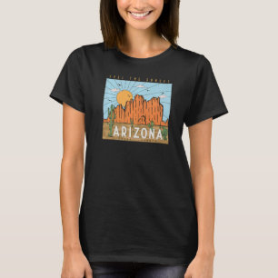 Camiseta Vibrações do Deserto Estilo Vintage Pôr do Sol Mon