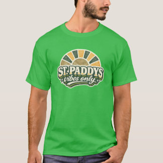 Camiseta Vibrações do Dia de São Patrício - Arte Retro Sunb