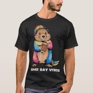 Camiseta Vibrações do Dia do Jogo Groundhog Tribal Segurand