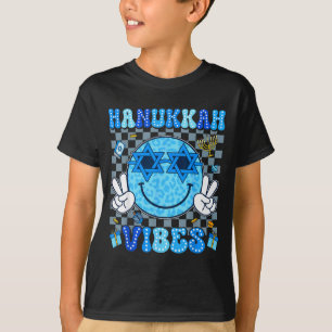Camiseta Vibrações do Hanukkah Chanukah Pijama Feliz Hanukk