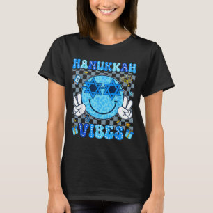 Camiseta Vibrações do Hanukkah Chanukah Pijama Feliz Hanukk