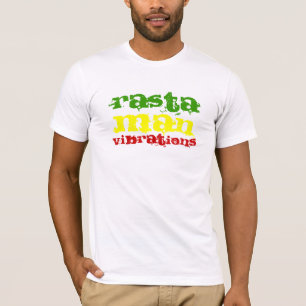Camiseta Vibrações do homem de Rasta