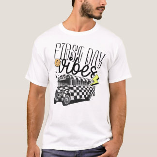 Camiseta vibrações do primeiro dia de aula