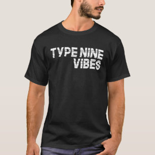 Camiseta Vibrações do Tipo de Personalidade Enneagrama Nove