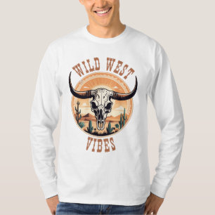 Camiseta Vibrações do Velho Oeste Caveira de Vaca