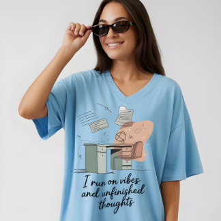 Camiseta Vibrações e Pensamentos Inacabados