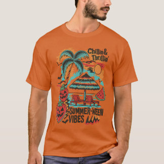 Camiseta Vibrações Emocionantes de Summerween Festa de Prai