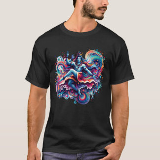 Camiseta Vibrações Espirituais, Desenho de Deus Hindu, Devo