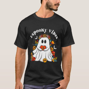 Camiseta Vibrações Espooky Mestra Halloween Espanhol Mexica