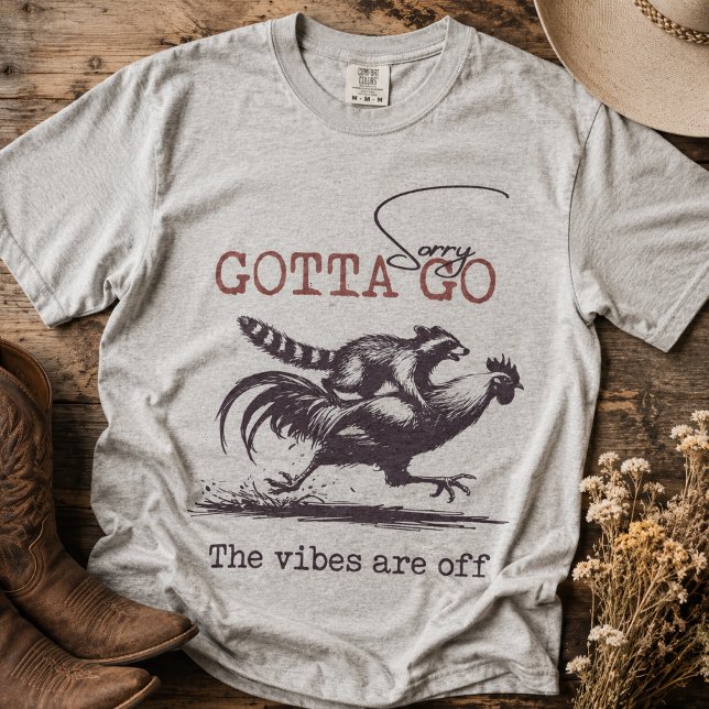 Camiseta Vibrações Estão Fora Mapache (Criador carregado)