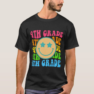 Camiseta Vibrações Groovy da Quarta Série Face Retro Profes