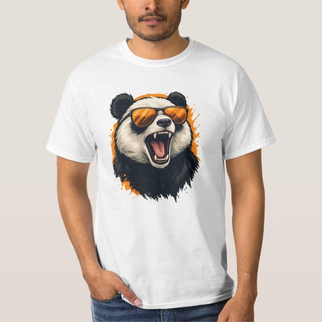 Camiseta Vibrações Legais de Panda (Frente)