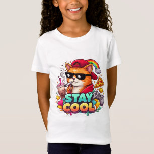 Camiseta Vibrações Legais – Roupas de Rua do Gato Relaxado