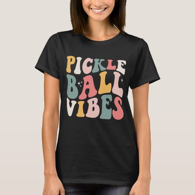 Camiseta Vibrações Onduladas de Pickleball (Frente)