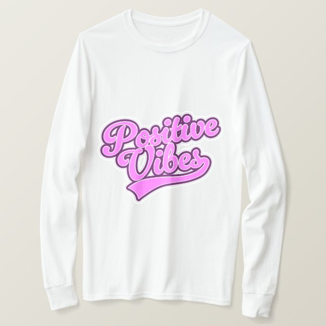 Camiseta Vibrações Positivas (Frente do Design)