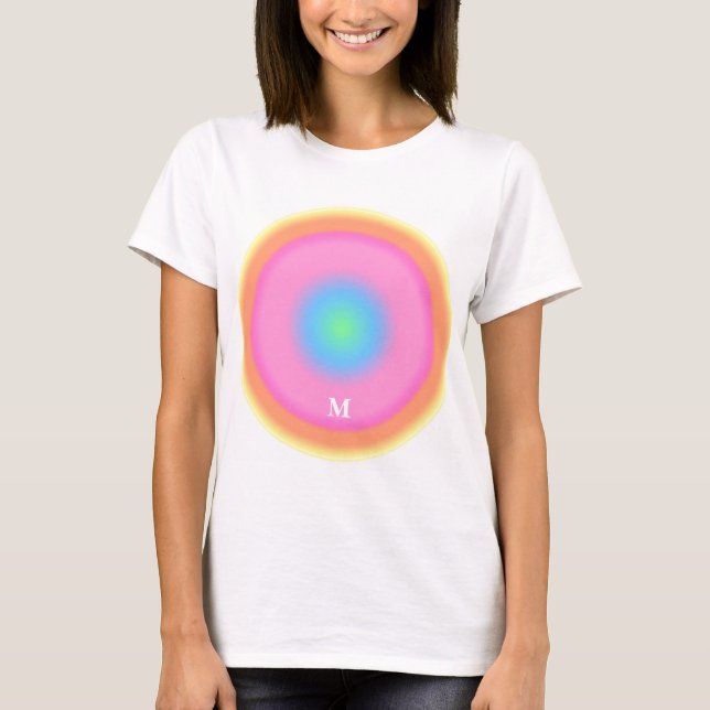 Camiseta Vibrações positivas - Radiais coloridas (Frente)