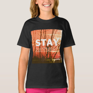 Camiseta vibrações puras, sempre natural