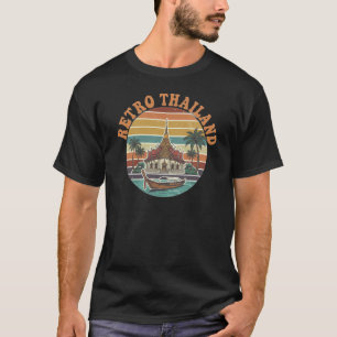Camiseta Vibrações Retro da Ilha da Tailândia