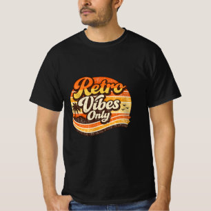 Camiseta Vibrações retrô: Design de Vibrações Retrô - Apena
