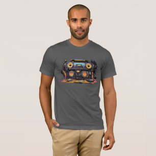 Camiseta Vibrações Retrô: Sonhos de Boombox