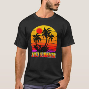 Camiseta Vibrações Selvagens de Verão Retrô-62827