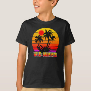Camiseta Vibrações Selvagens de Verão Retrô-62827