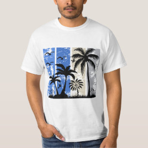 Camiseta Vibrações Tropicais em Listras