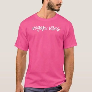 Camiseta Vibrações Veganas Orgulhoso Ativista à Base de Pla