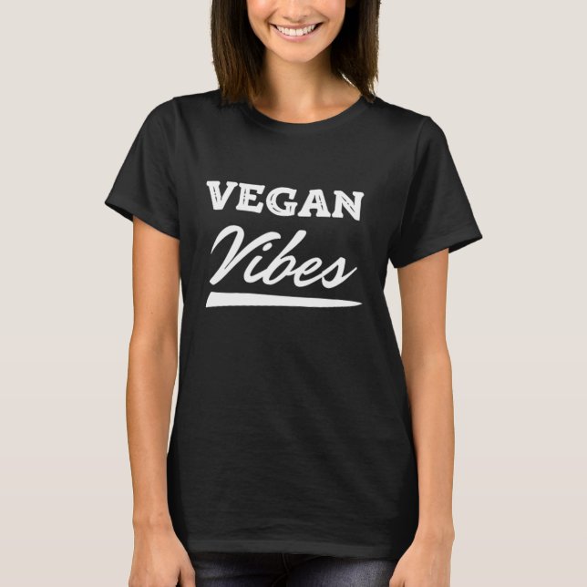 Camiseta Vibrações Veganas Vegetarianas (Frente)