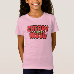 Camiseta Vibrações Vermelhas de Cereja Kawaii Estética Fofo