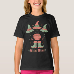 Camiseta Vibrações WiSpooky Fantasmas Abóboras Lua Estrelas