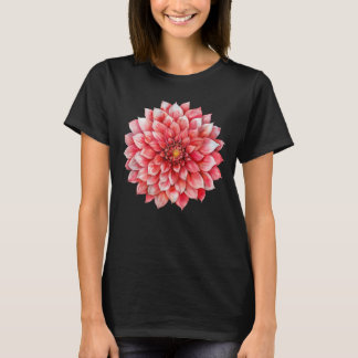 Camiseta Vibrant Dahlia Mandala Flower Graphic