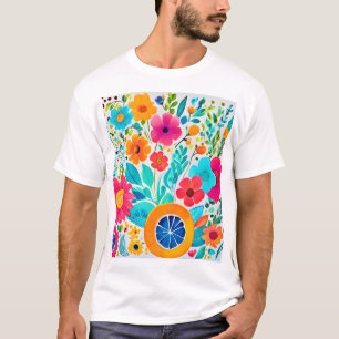 Camiseta Vibrant Floral Fiesta