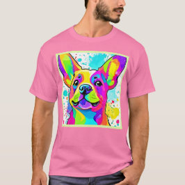 Camiseta Vibrant Frenchie Bulldog Puppy Art