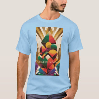 Camiseta Vibrant Futuristic Art Deco Illustration