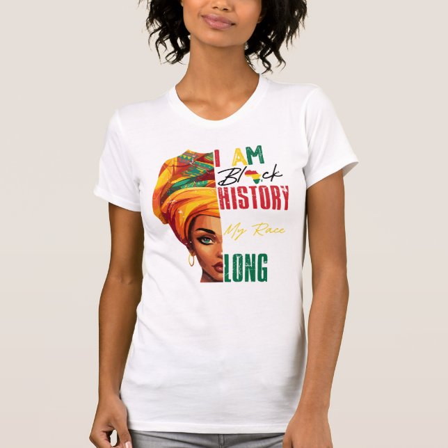 Camiseta Vibrant Headwrap Illustration  (Frente)